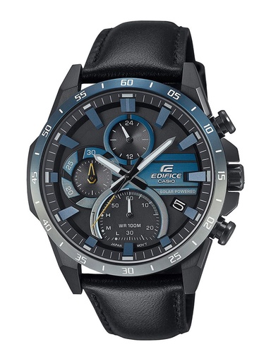 [ED623] CASIO Men EDifice Dial & Leather Cuff Straps Analogue Chronograph Solar Powered Watch ED623