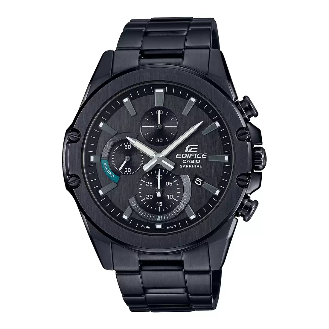 [EX508] CASIO Men EDifice EFR-S567DC-1AVUDF Black Analog Dial Black Stainless Steel Band EX508