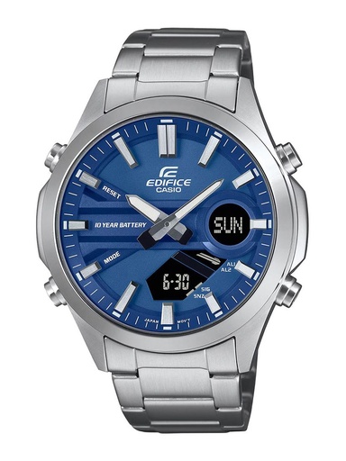[ED625] CASIO Men EDifice Dial & Stainless Steel Cuff Straps Analogue and Digital Chronograph Watch ED625
