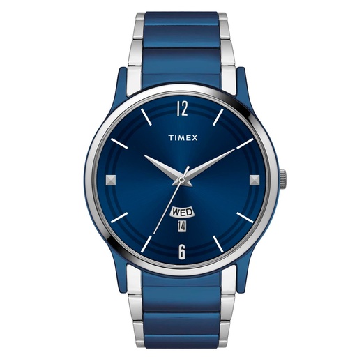 [TW000R466] TIMEX Men Blue Round Dial Analog Watch - TW000R466