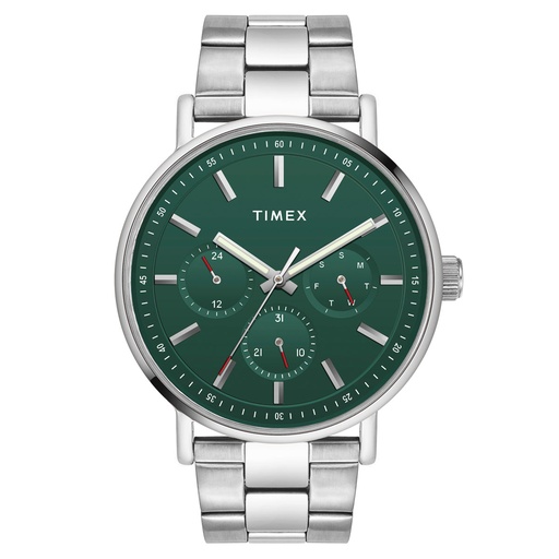 [TWEG20017] Timex Fashion Men's Green Dial Round Case Multifunction Function Watch -TWEG20017
