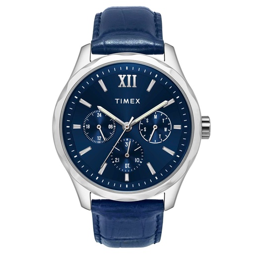 [TW0TG7632] Timex Men Blue Round Dial Analog Watch - TW0TG7632