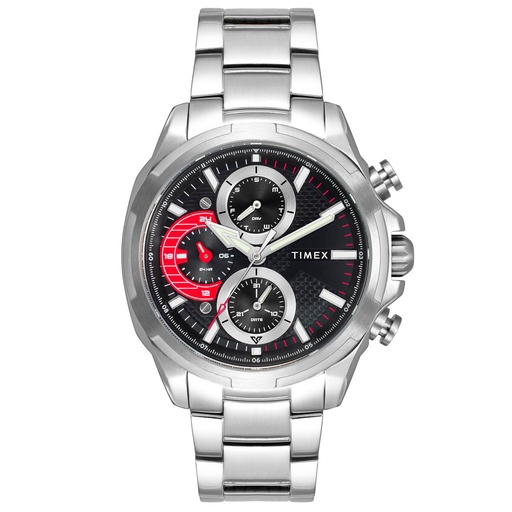 [TWEG25000] TIMEX Men Black Round Dial Analog Watch - TWEG25000