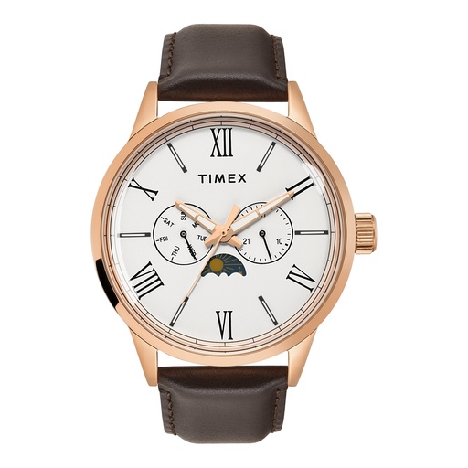 [TWEG19943] TIMEX Men White Round Dial Analog Watch - TWEG19943