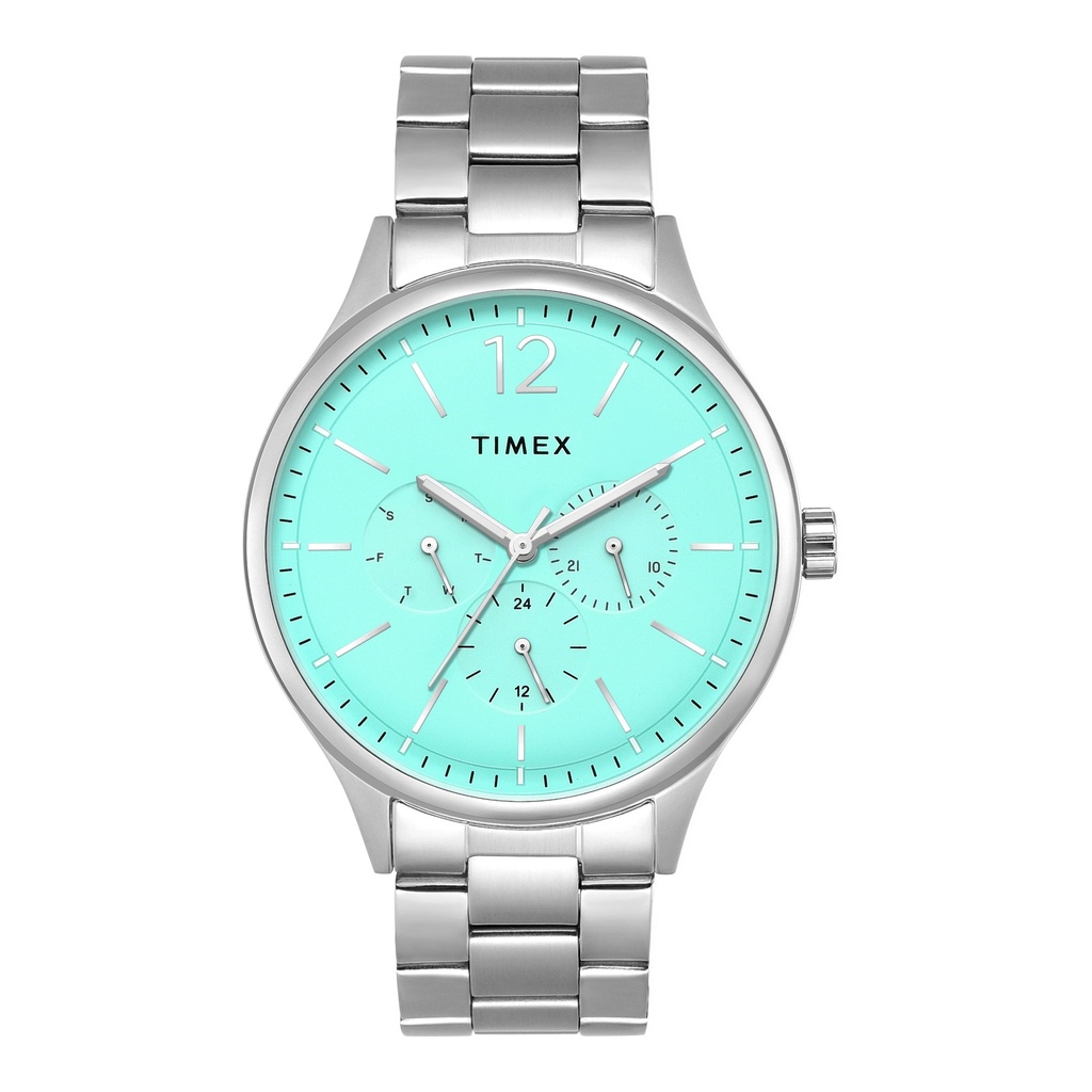 [TWEG18438] TIMEX Men Tiffany Blue Round Dial Analog Watch - TWEG18438