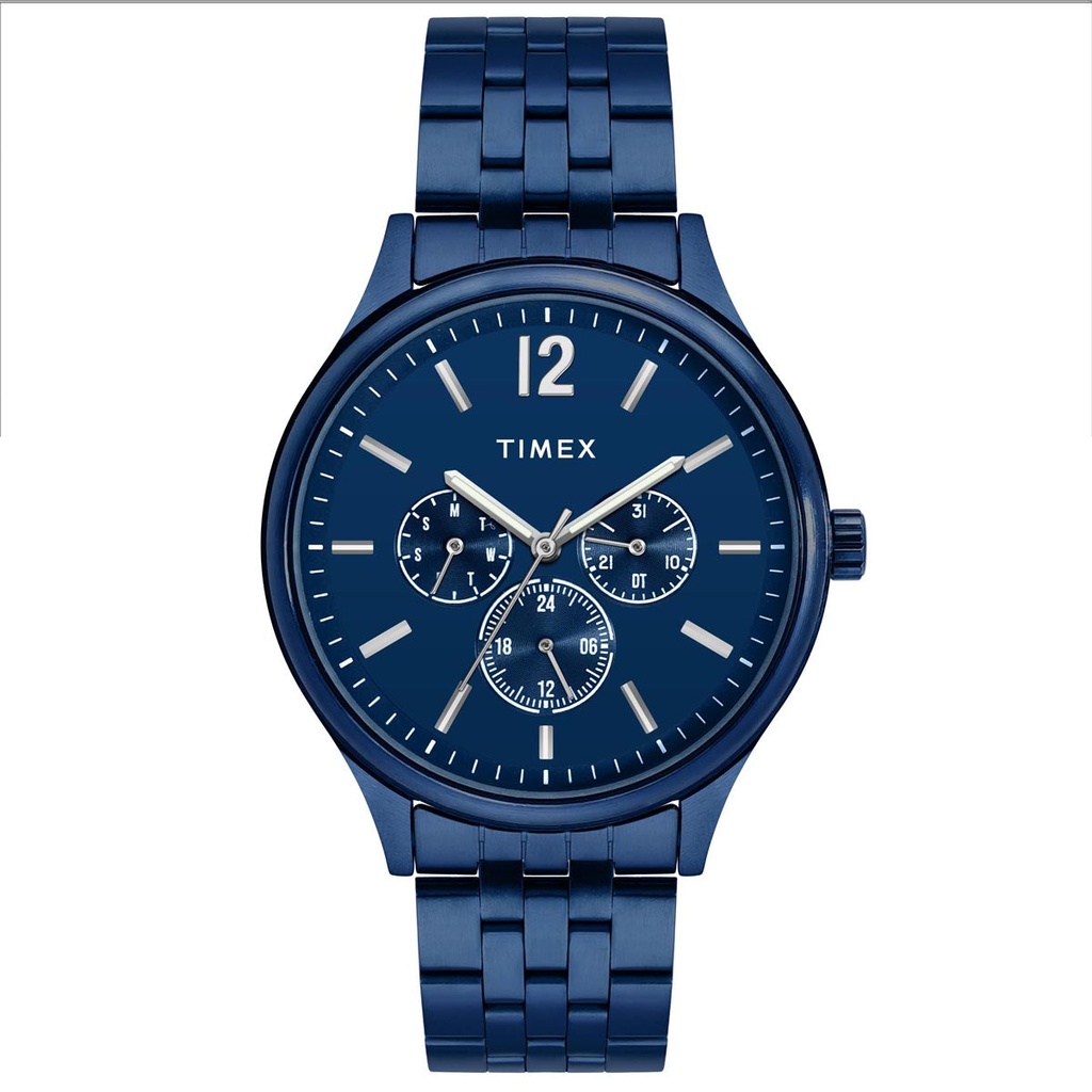 [TWEG18437] TIMEX Men Blue Round Dial Analog Watch - TWEG18437