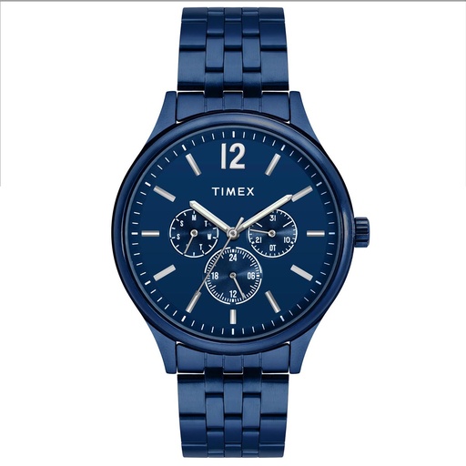 [TWEG18437] TIMEX Men Blue Round Dial Analog Watch - TWEG18437