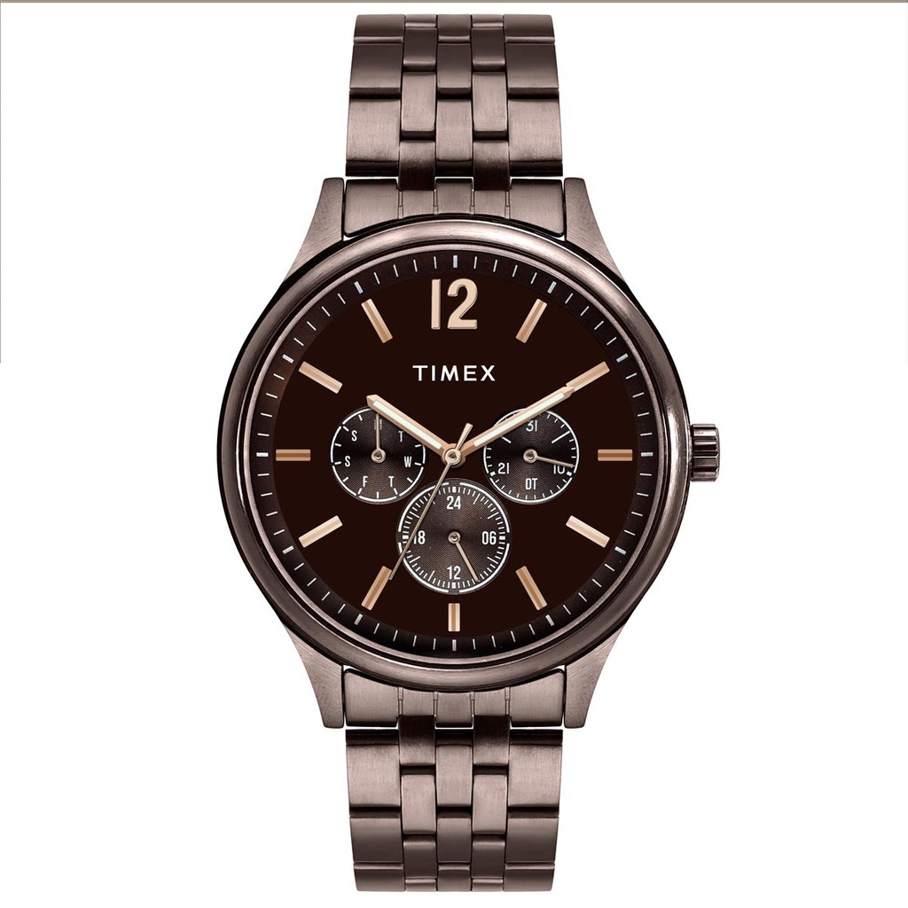 [TWEG18436] TIMEX Men Brown Round Dial Analog Watch - TWEG18436
