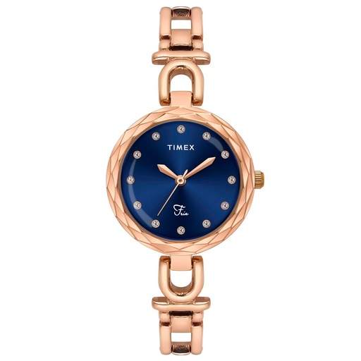 [TWEL19901] TIMEX Fria Women Blue Round Dial Analog Watch - TWEL19901