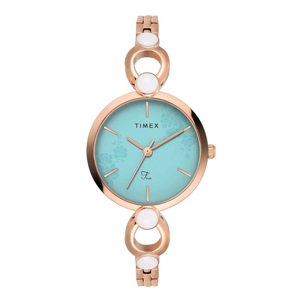 [TWEL18111] TIMEX Women Blue Round Dial Analog Watch - TWEL18111