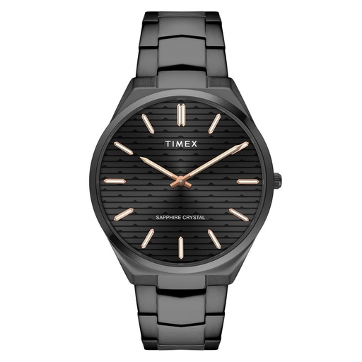 [TWEG25803] TIMEX Men Black Round Dial Analog Watch - TWEG25803