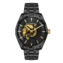 Timex E Class Men's Black Dial Round Case Automatic Function Watch -TWEG17505