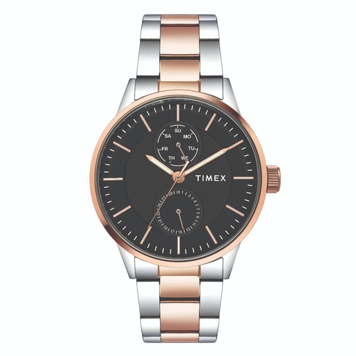 [TWEG19903] Timex Fashion Men's Black Dial Round Case Multifunction Function Watch -TWEG19903