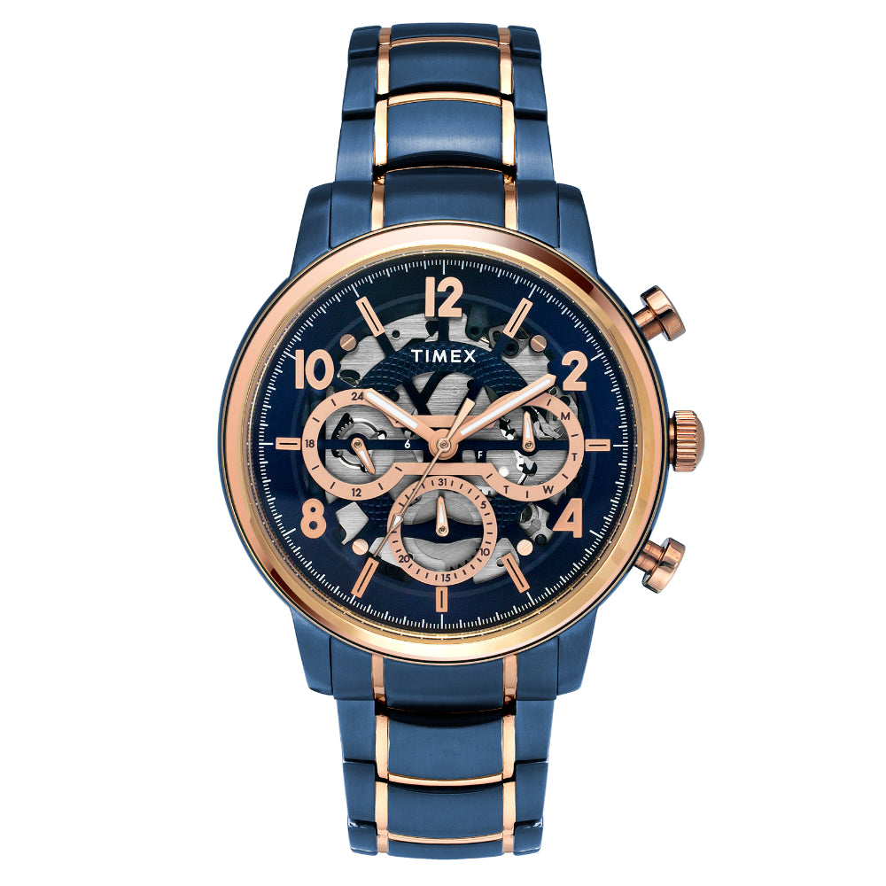 [TWEG20207] Timex Men Blue Round Dial Analog Watch - TWEG20207