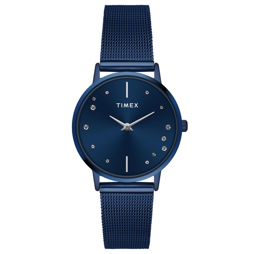 [TWEL15620] TIMEX Women Blue Round Dial Analog Watch - TWEL15620