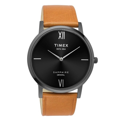 [TWEG17408] Timex Empera Men's Black Dial Round Case 2 Hands Function Watch -TWEG17408