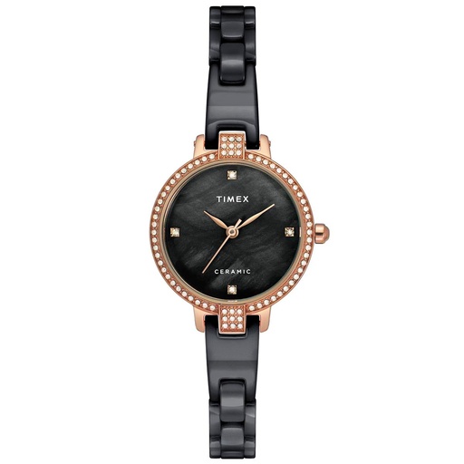 [TWEL15703] Timex Fashion Women's Mother of Pearl Dial Round Case 3 Hands Function Watch -TWEL15703