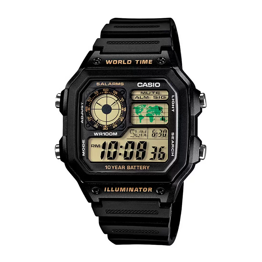 [D098] Casio Youth AE-1200WH-1BVDF Unisex Watch