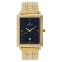 Titan Quartz Analog with Date Black Dial Stainless Steel Strap Watch for Men