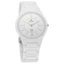 Titan Edge Ceramic Quartz in Arctic White Dial Watch for Men