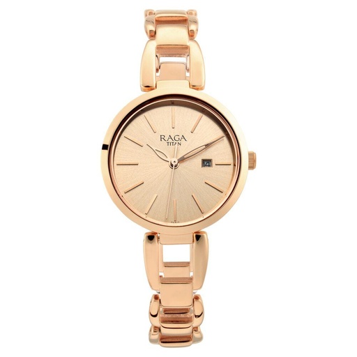 [2642wm01] Raga Women's Viva Trendsetter Rose Gold Watch