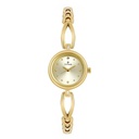 Titan Quartz Analog Champagne Dial Metal Strap Watch for Women