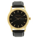 Titan Quartz Analog with Day and Date Black Dial Leather Strap Watch for Men