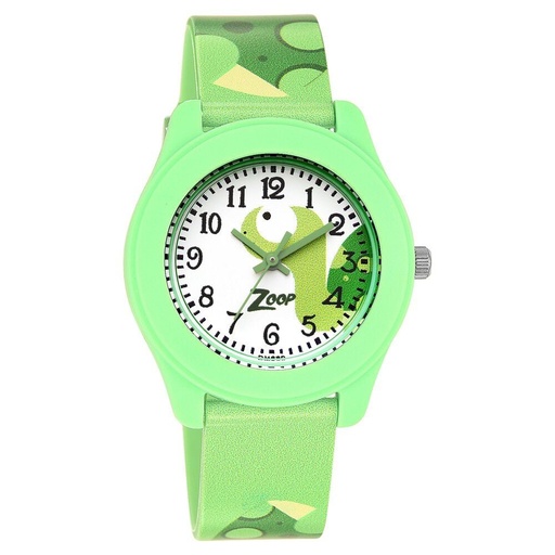 [26019pp35w] Zoop By Titan Friends From Nature White Dial Plastic Strap for Kids