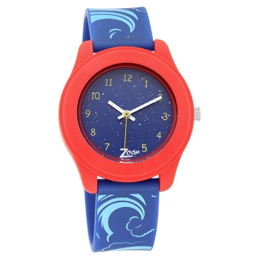 [26019pp04w] Zoop By Titan Quartz Analog Blue Dial PU Strap Watch for Kids