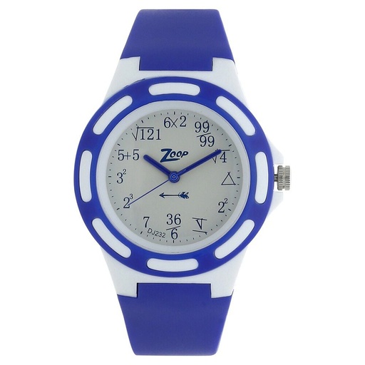 [16005pp02] Zoop By Titan Quartz Analog White Dial PU Strap Watch for Kids
