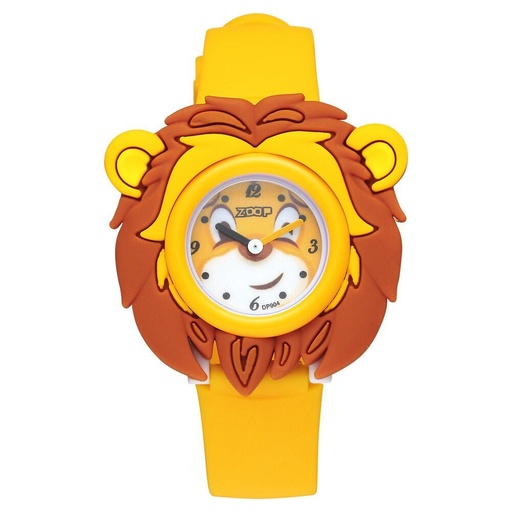 [26033pp01] Zoop By Titan Friends from Nature Quartz Analog Yellow Dial Polyurethane Strap Watch for Kids