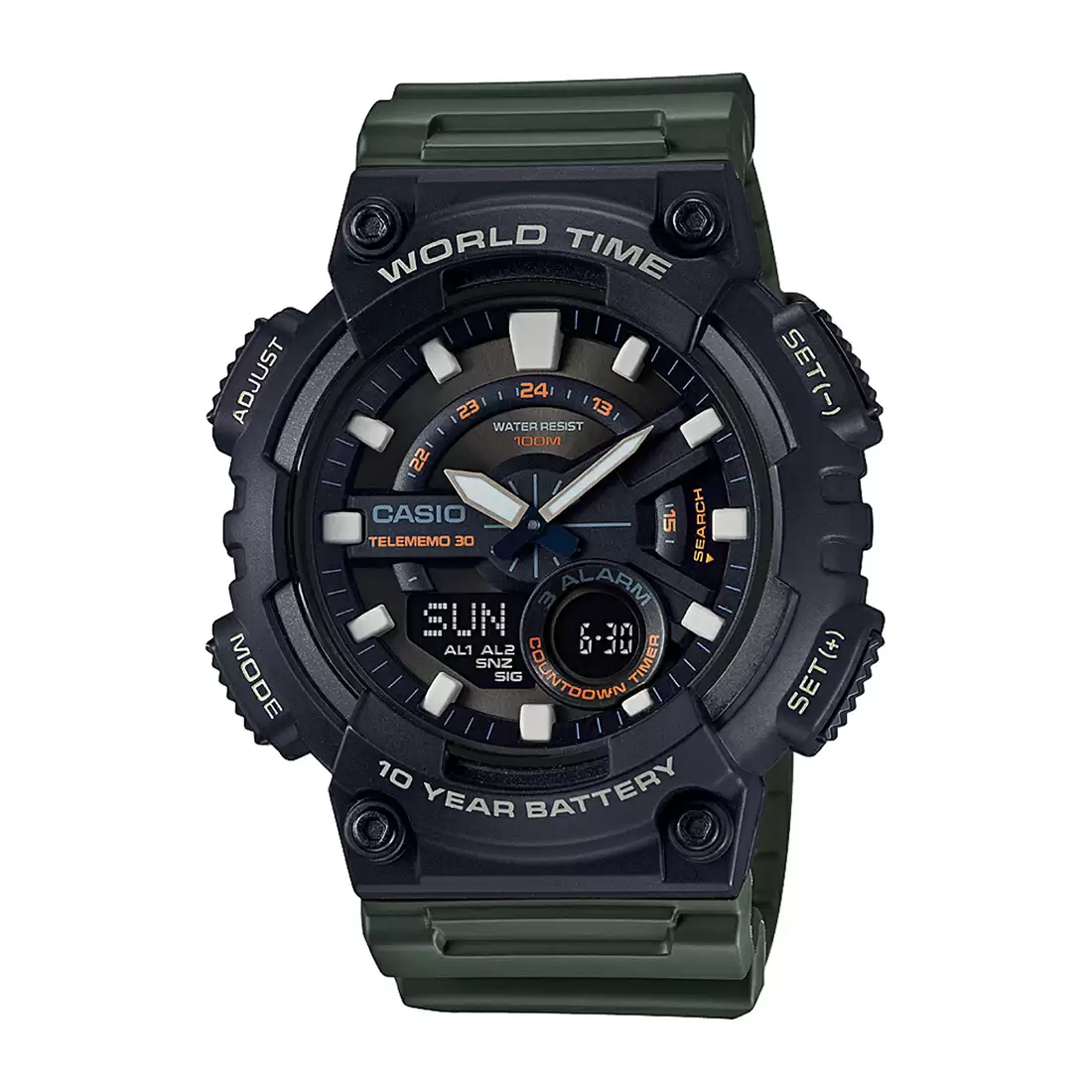 [AD223] Casio Youth AEQ-110W-3AVDF Men's Watch