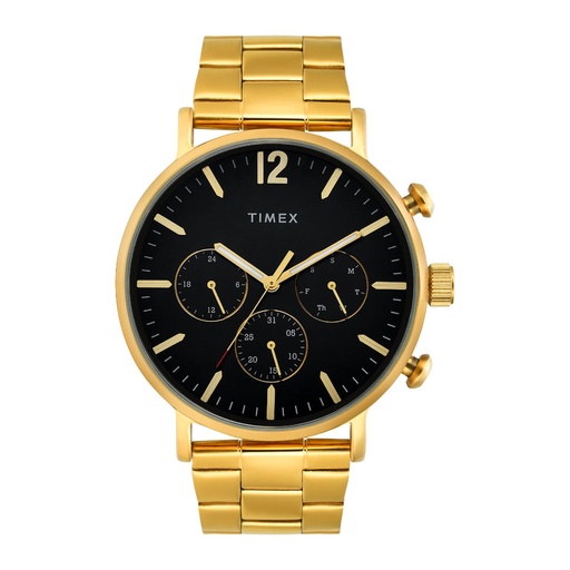 [TWEG20025] Timex Men Black Round Multifunction Dial Watch- TWEG20025