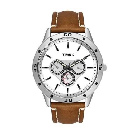 [TW000U911] Timex Fashion Men's Swiss Quartz Analog White Dial Round Case Multifunction Function Watch -TW000U911