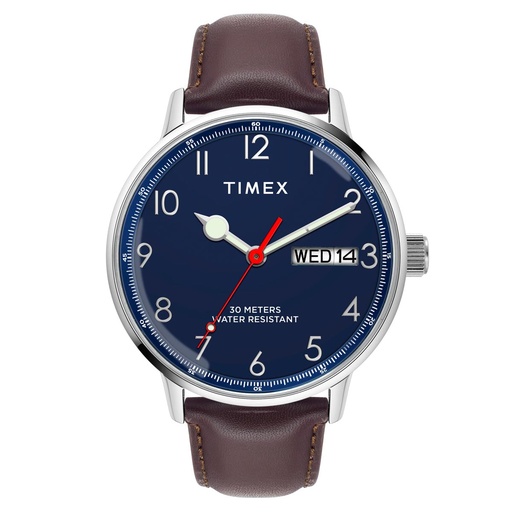 [TWEG25400] TIMEX Men Blue Round Dial Analog Watch - TWEG25400