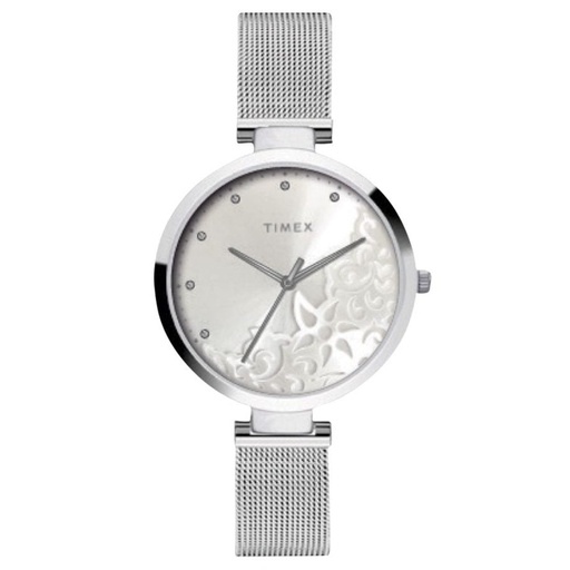 [TW000X216] Timex Fashion Women's Silver Dial Round Case 3 Hands Function Watch -TW000X216