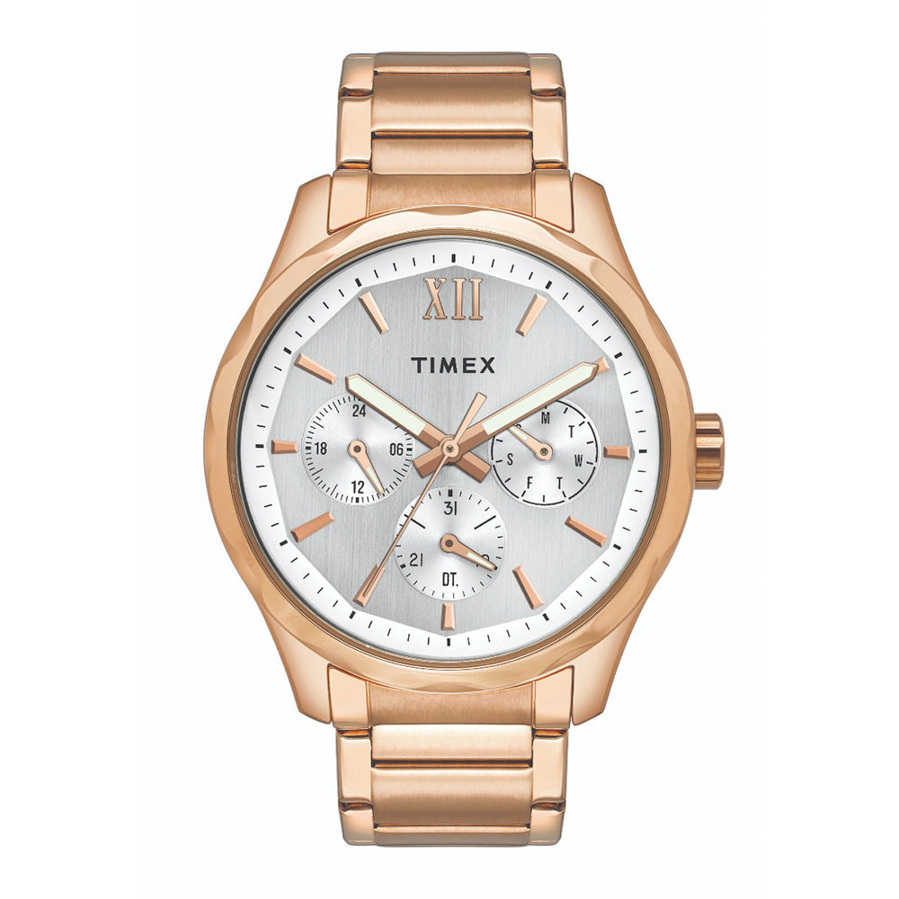 [TW0TG7605] Timex Empera Men's Silver Dial Round Case Multifunction Function Watch -TW0TG7605