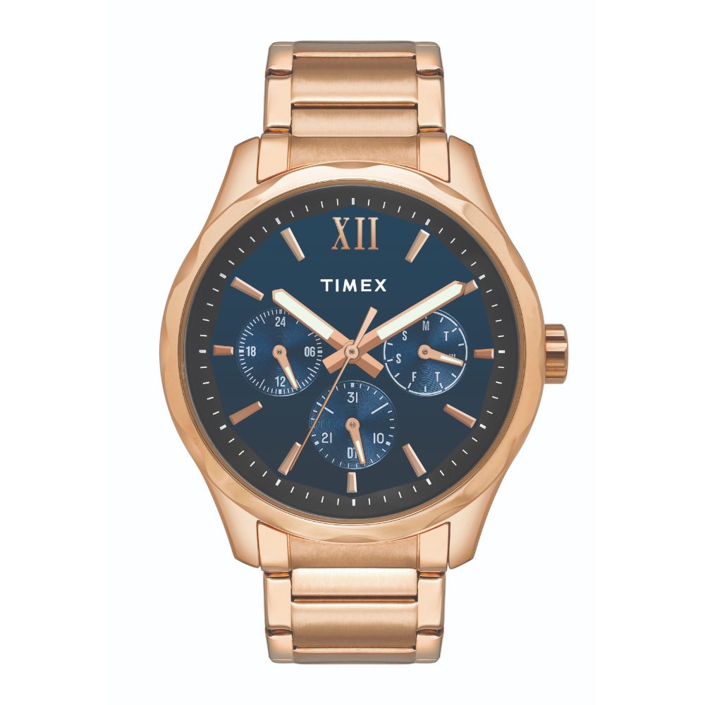 [TW0TG7606] Timex Empera Men's Blue Dial Round Case Multifunction Function Watch -TW0TG7606