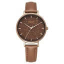 Poze by Sonata Quartz Analog Brown Dial PU Leather Strap Watch for Women