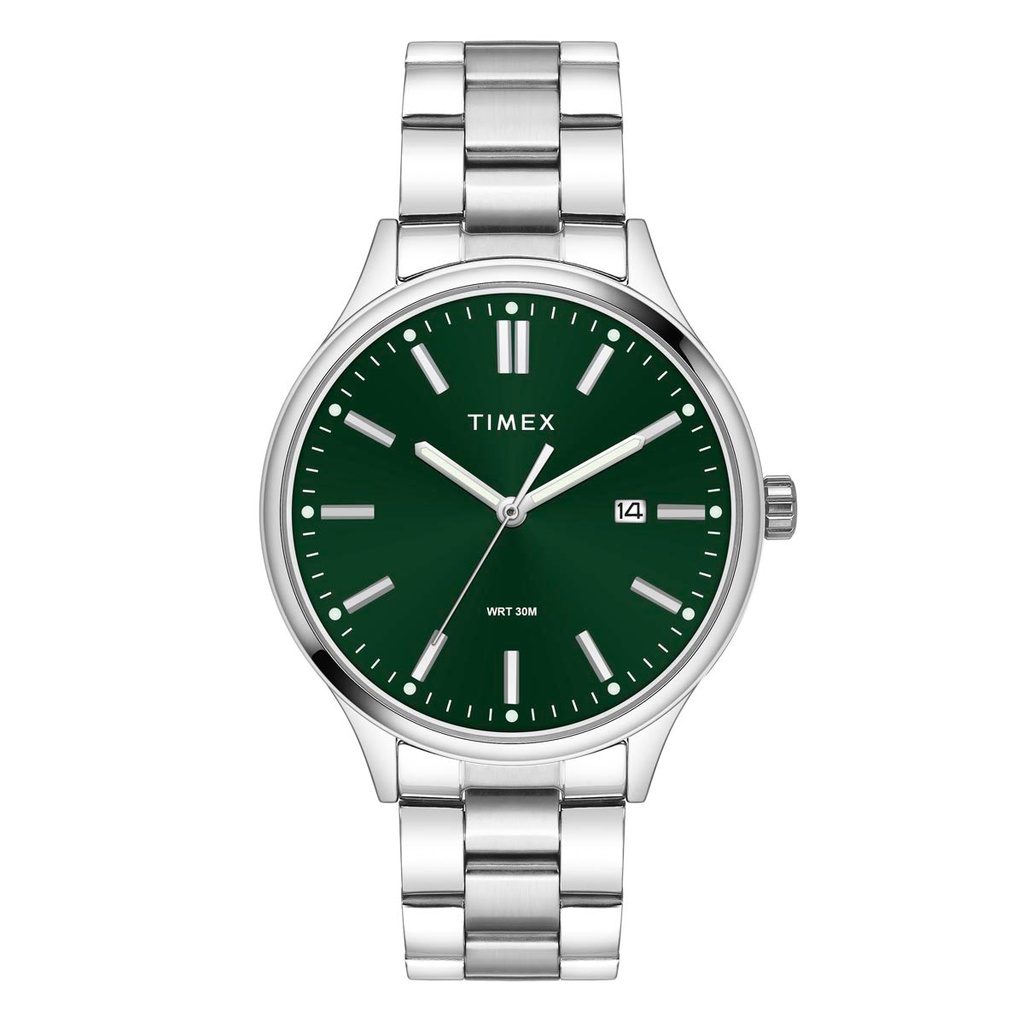 [TWEG18432] Timex Men Green Round Dial Analog Watch - TWEG18432