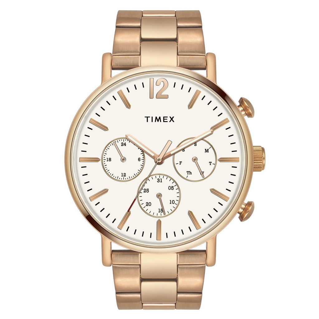 [TWEG20009] Timex Fashion Men's Silver Dial Round Case Multifunction Function Watch -TWEG20009