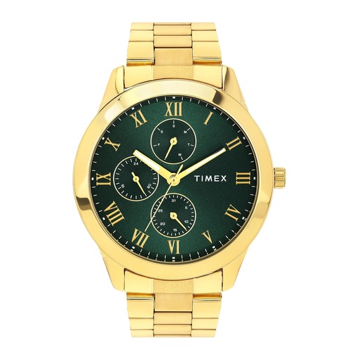 [TWEG18527] TIMEX Men Green Round Dial Analog Watch - TWEG18527