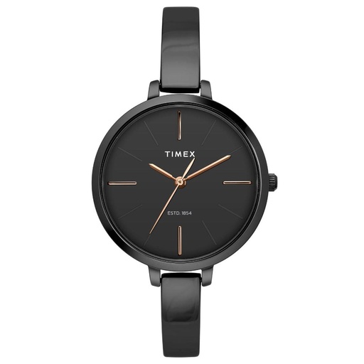 [TWEL12815] Timex Fashion Women's Black Dial Round Case 3 Hands Function Watch -TWEL12815