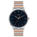 Timex Fashion Men's Blue Dial Round Case 3 Hands Function Watch -TW0TG8008