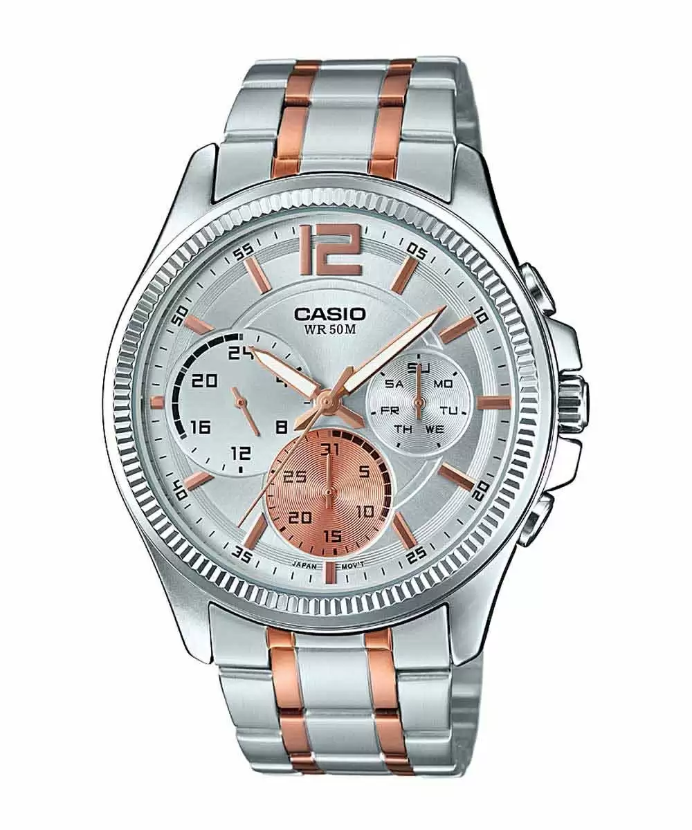 [A1662] Casio Enticer Men MTP-E305HRG-7AVIF Men's Watch