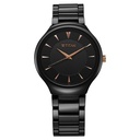 Titan Regalia Ceramics Quartz Analog Black Dial Black Color Ceramic Strap Watch For Men
