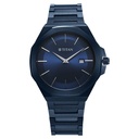 Titan Classic Slim Quartz Analog with Date Blue Dial Stainless Steel Strap Watch for Men