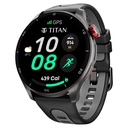 Titan Celestor Advanced GPS & Barometer 3.6 CM AMOLED Display with AOD, Piezoelectric Functional Crown Black Eclipse.