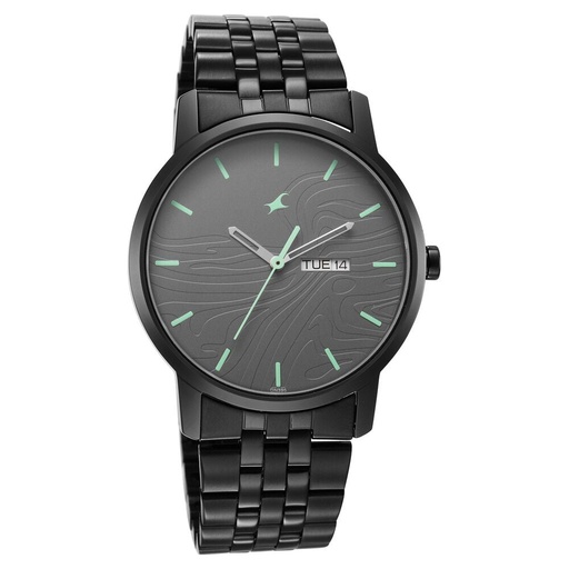 [3295nm01] Fastrack Urban Camo Black Dial Watch for Guys
