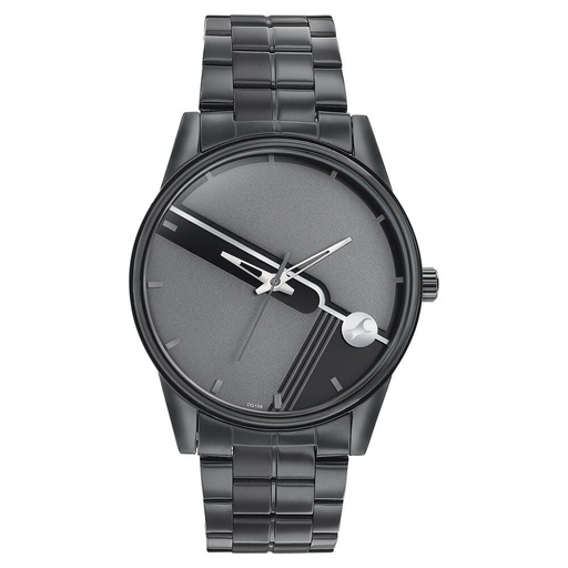 [3305nm02] Fastrack Stunners Quartz Analog Grey Dial Stainless Steel Strap Watch for Guys